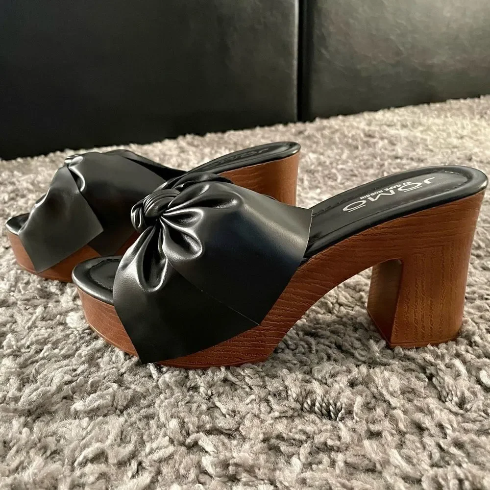 NIB Platform Bow Heels